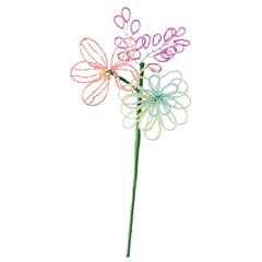 【ANDPACKABLE(R)】ビーズフラワーブーケ S(PINK)