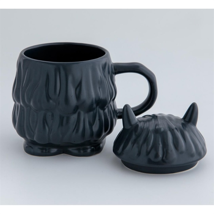 I'm Monster アイムモンスター 蓋付きマグカップ 約355ml(BK)