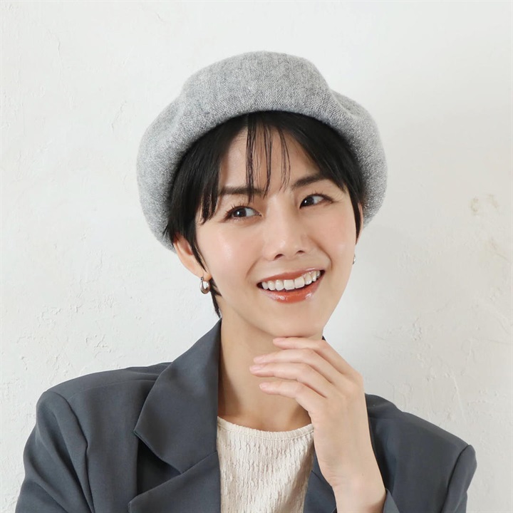 ラメヤーンベレー帽