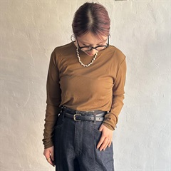 【hunch】パワーネットクルーネックシアー長袖カットソー