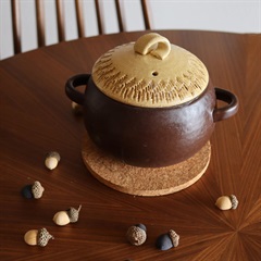 Donguri（Acorn）どんぐり ごはん鍋（3合 約1700ml） 萬古焼(BE/DBR)