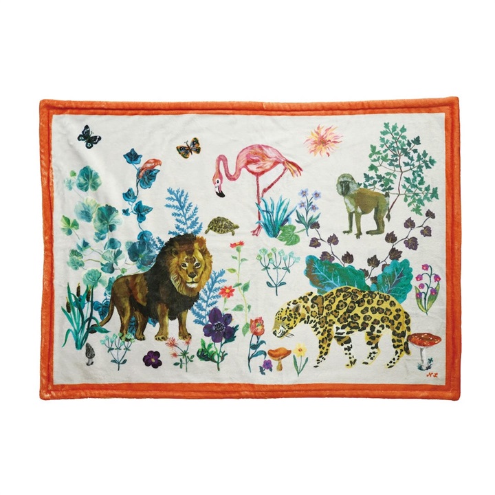 【Nathalie Lete】Double layer Blanket ダブルレイヤーブランケット 両面デザイン