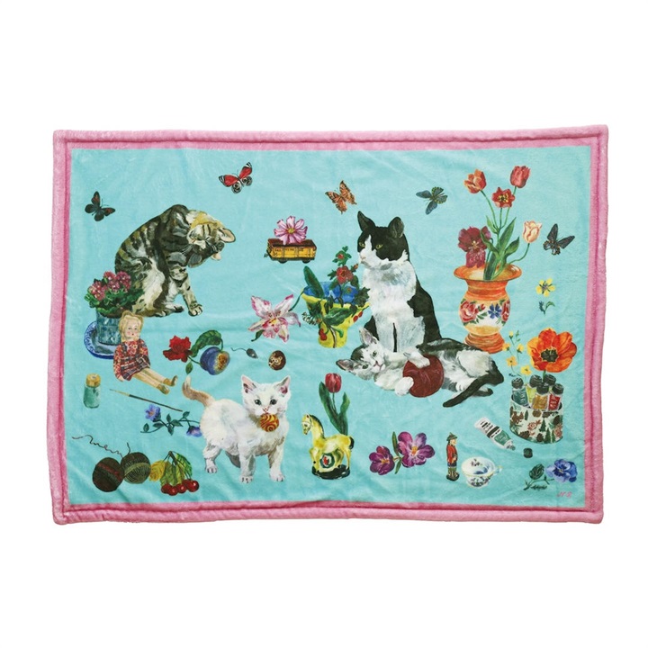 【Nathalie Lete】Double layer Blanket ダブルレイヤーブランケット 両面デザイン