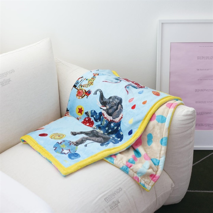 【Nathalie Lete】Double layer Blanket ダブルレイヤーブランケット 両面デザイン