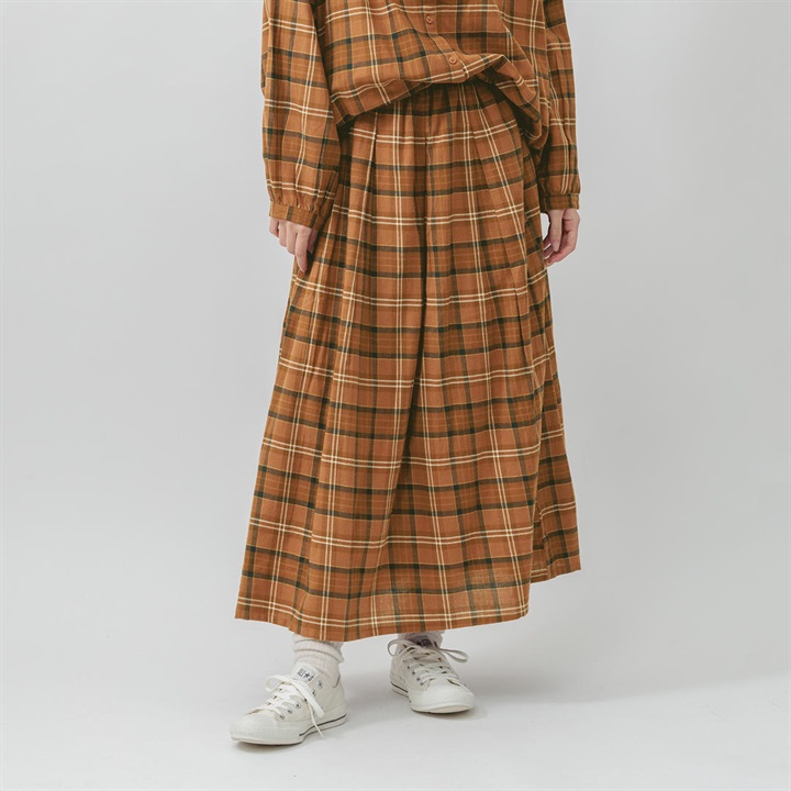 【M.M.O】先染めチェックスカート