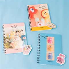 ＜セット商品＞【mojojojo】ノート＋ステッカー