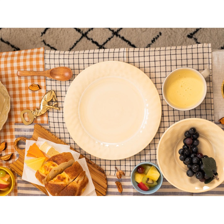 【ABODE HOMEWARES】MELAMINE クラックル ディナープレート 27cm