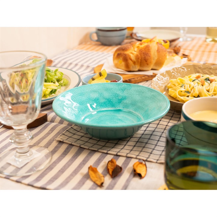 【ABODE HOMEWARES】MELAMINE クラックル シリアルボウル 19cm