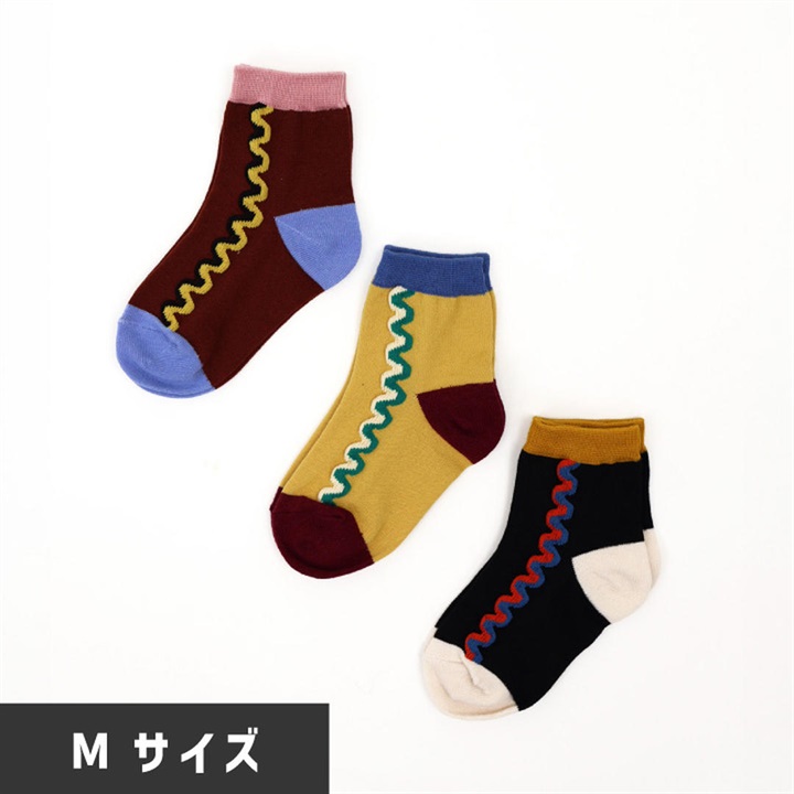 【stample】コイル ショートソックス3P