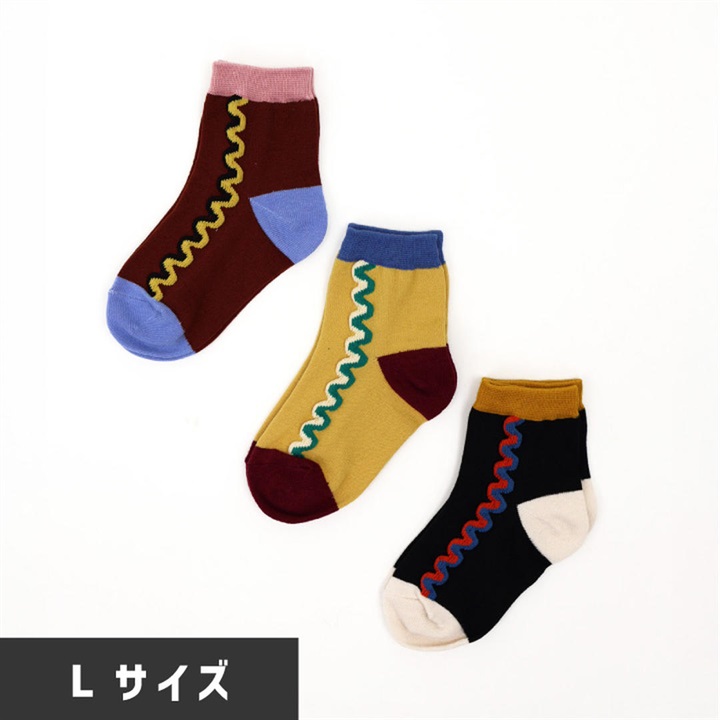 【stample】コイル ショートソックス3P