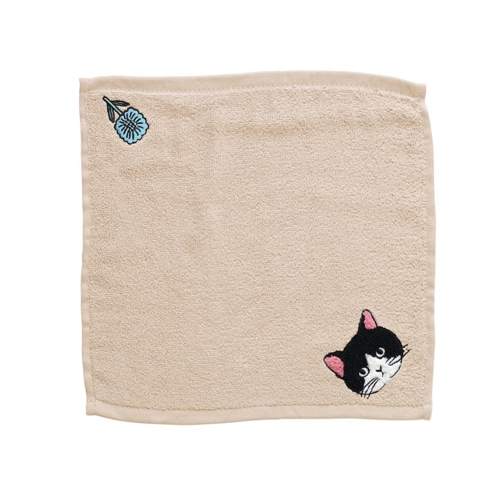 【松尾ミユキ】Bamboo Hand towel Cat バンブーハンドタオル