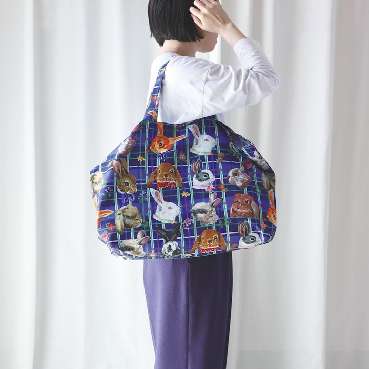 【Nathalie Lete】Pocketable bag ポケッタブルバッグ Cats/Dogs/Rabbits