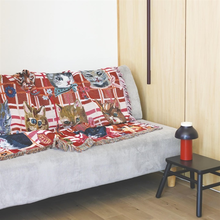 【Nathalie Lete】Tapestry Rug タペストリーラグ Cats/Dogs/Rabbits