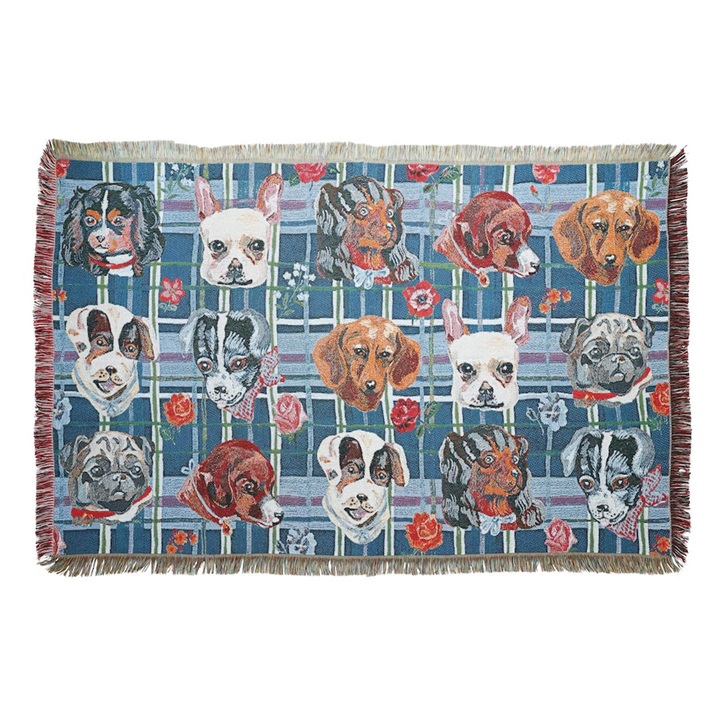 【Nathalie Lete】Tapestry Rug タペストリーラグ Cats/Dogs/Rabbits