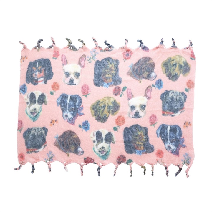 【Nathalie Lete】Shaggy blanket シャギーブランケット Cats/Dogs/Rabbits