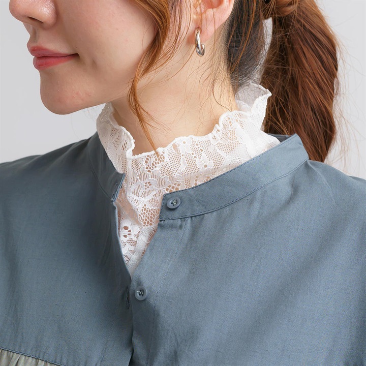 【M.M.O】レース素材のネックカバー