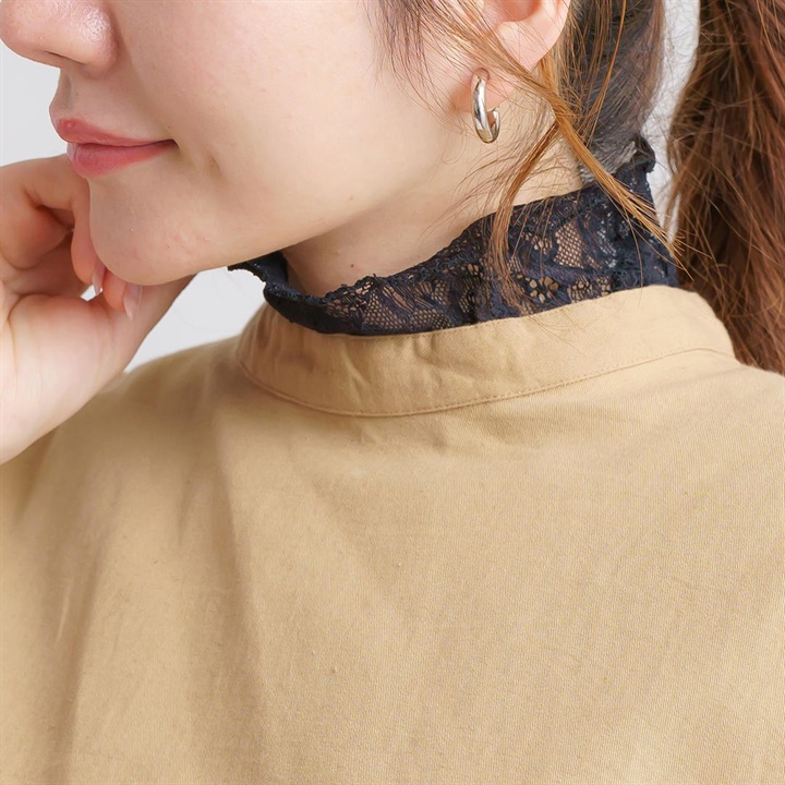 【M.M.O】レース素材のネックカバー