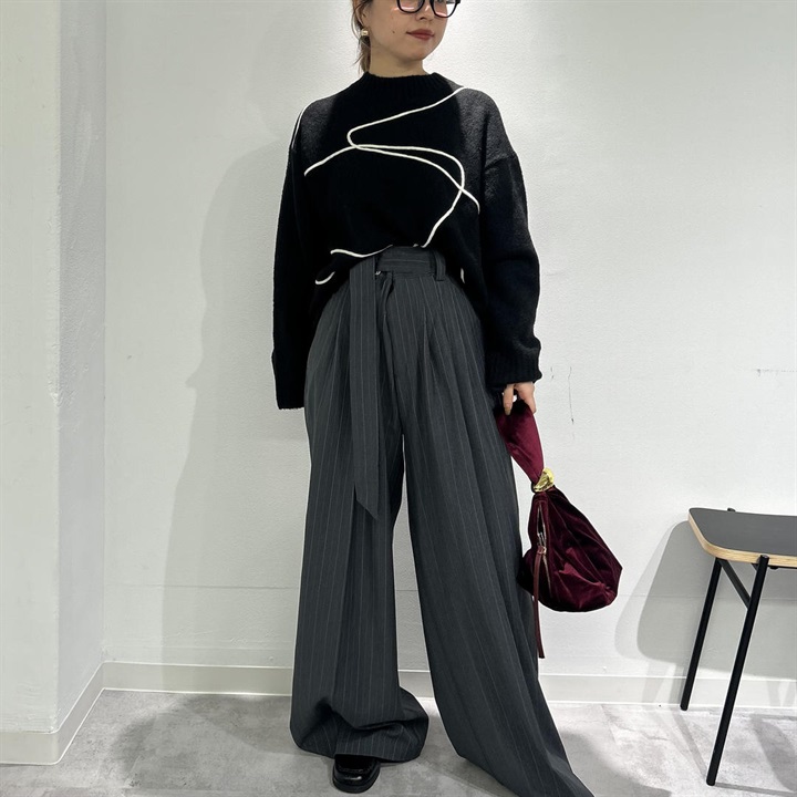 【jou jou lier】ベロアワンハンドルバッグ