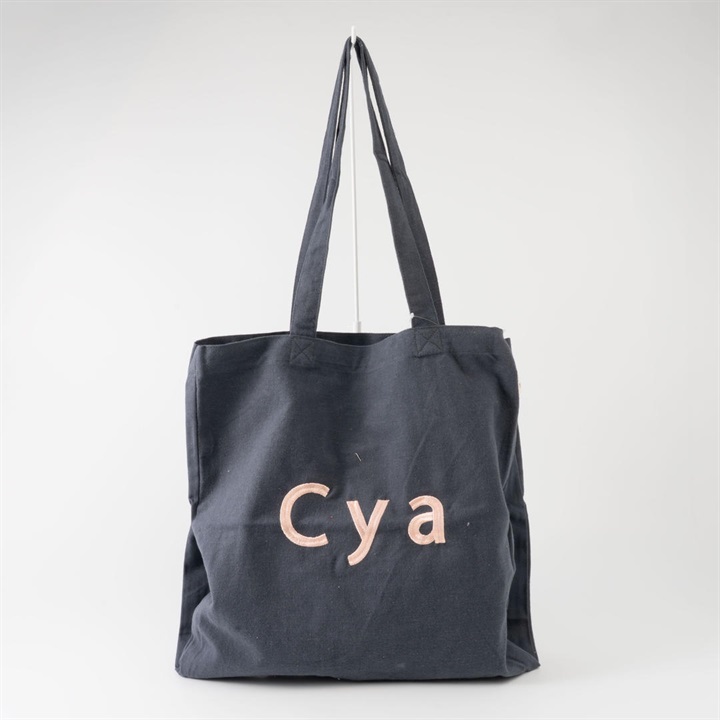 【jou jou lier】起毛仕切りロゴトートバッグ