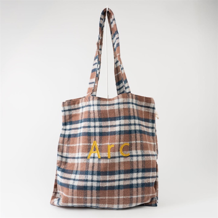 【jou jou lier】起毛仕切りロゴトートバッグ