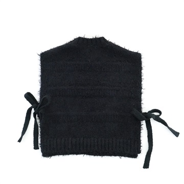 【shesay】ツイード調に仕上げたリボンヤーンのニットベスト