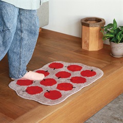 【EIBORIE】フルーツフロアマット(アップル)