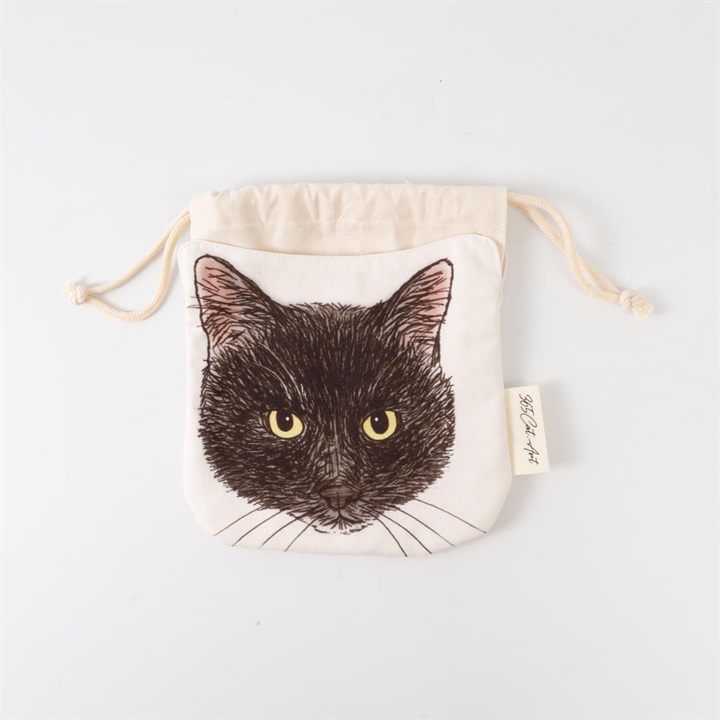 【365Cat.Art】巾着ポーチ A