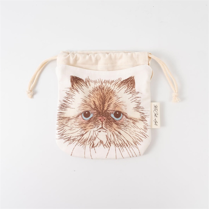 【365Cat.Art】巾着ポーチ A