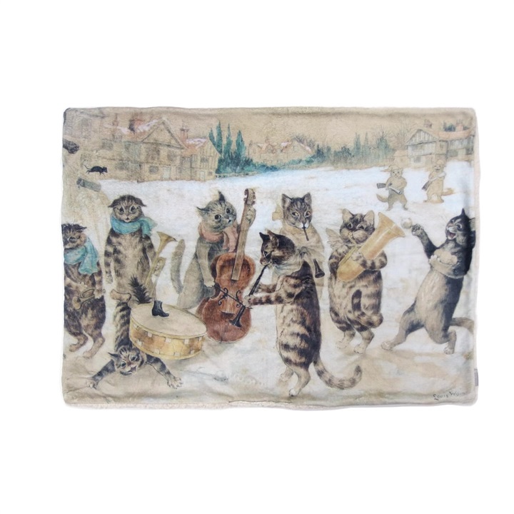 フランネルボアブランケット ファニーキャット