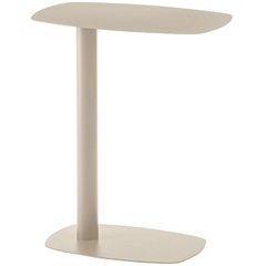 スタイリッシュスチールサイドテーブル(ベージュ)