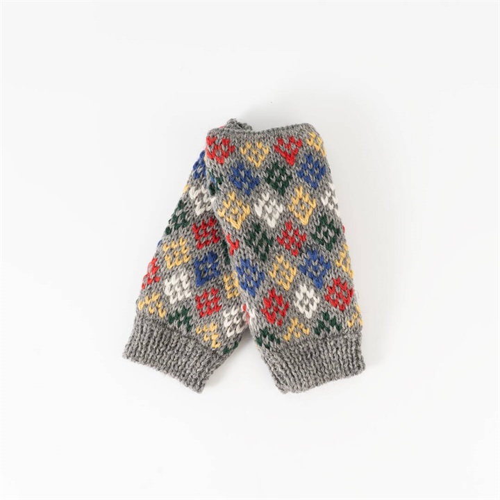 【HIGHLAND 2000】FAIRISLE DIAMOND MITTS