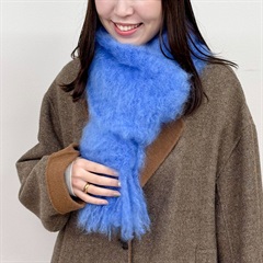 【Adele's MOHAIR】モヘアマフラー(BLUE)