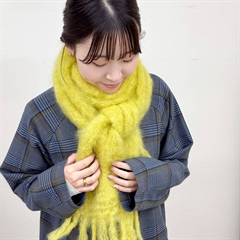 【Adele's MOHAIR】モヘアマフラー(CHARTREUSE)