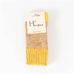 【HFOOTWEAR】NEPウール・シルク混ソックス A(SUNFLOWER/CAMEL)