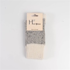 【HFOOTWEAR】NEPウール・シルク混ソックス A(OFF/LT.GRAY)