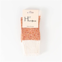 【HFOOTWEAR】NEPウール・シルク混ソックス A(OFF/SALMON)