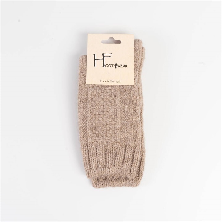 【HFOOTWEAR】TRICOTケーブル編み ショートソックス