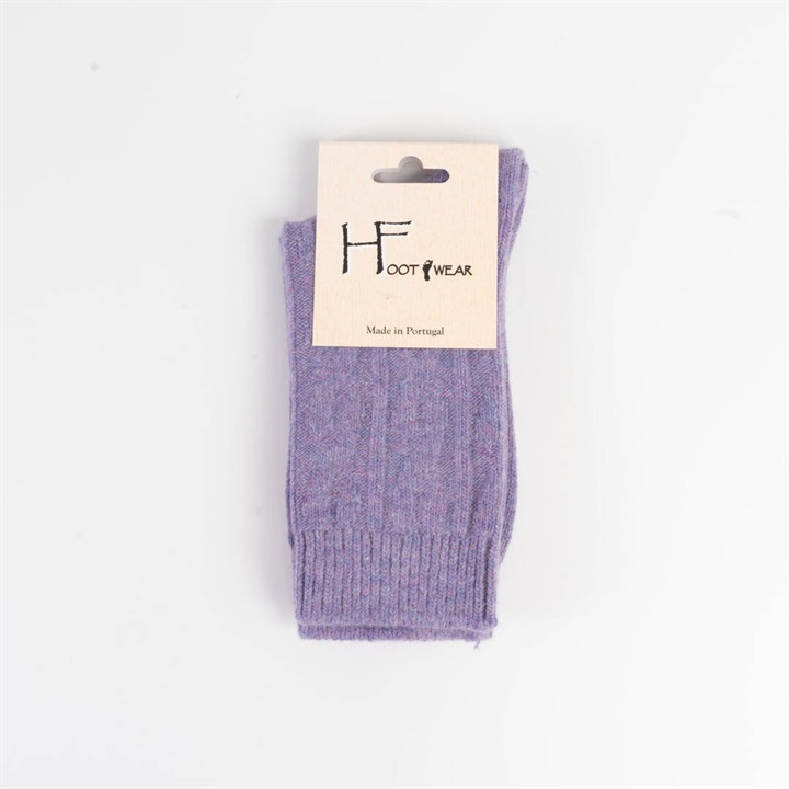 【HFOOTWEAR】CABLEウール混ソックス