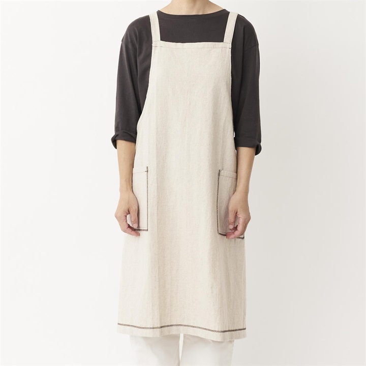 カラーステッチ バッククロスエプロン