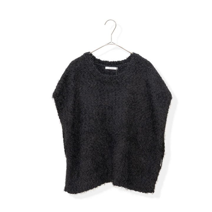 【le colis】ポンポンスラブ×フェザー ニットベスト