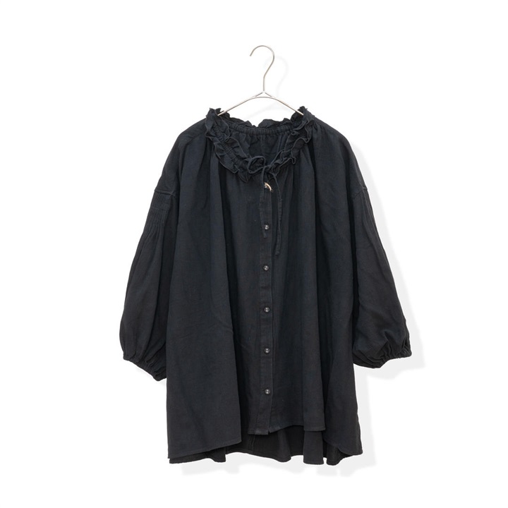 【D*g*y】フリル衿前開き長袖ブラウス