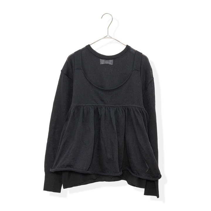 【AUG】シアーニット 長袖レイヤードアンサンブル