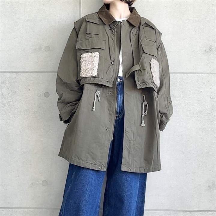 【alee】3wayミリタリーアウター