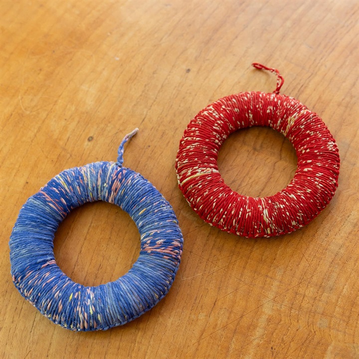 【People Tree】ジュート＆リサイクルサリーの鍋敷き