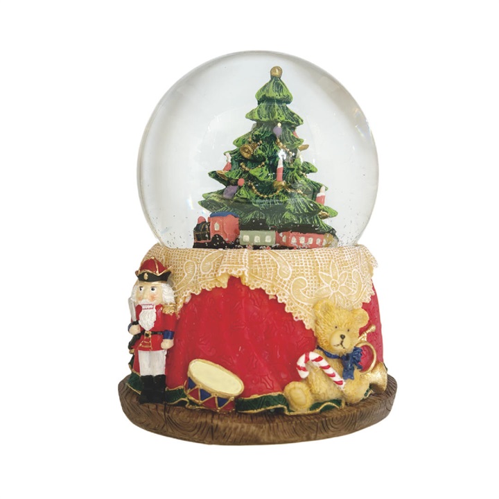 LEDクリスマスミュージックスノードーム トレイン