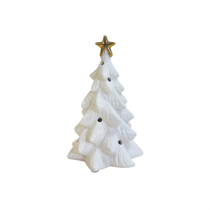 LEDセラミックスノーツリーオブジェ S