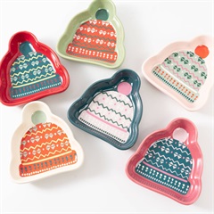 ポンポン帽子ミニプレート2個セット