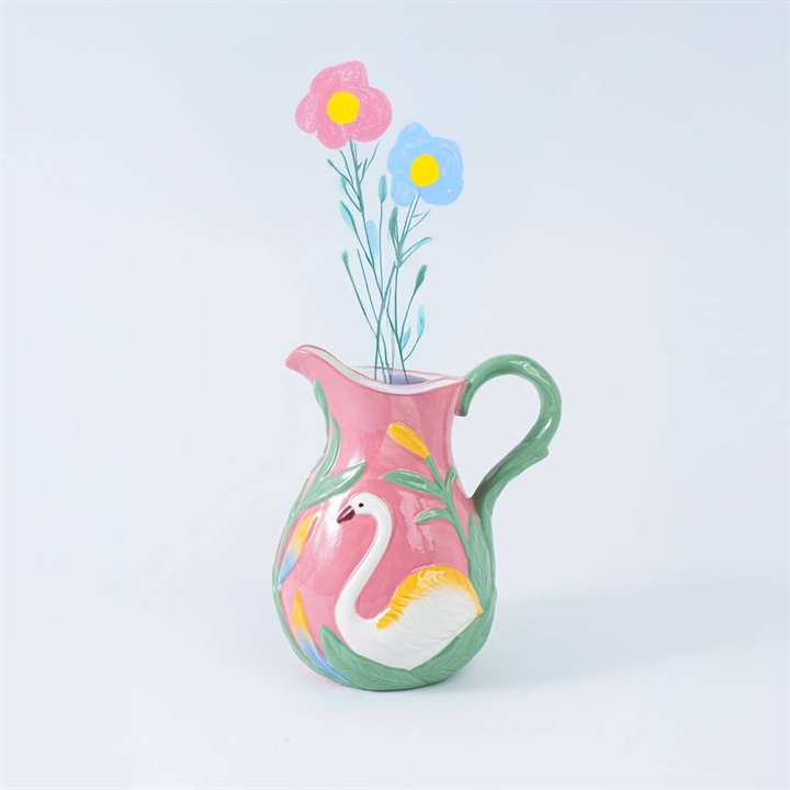 【rice】スワンコーラルフラワーベース(スワンコーラルフラワーベース)