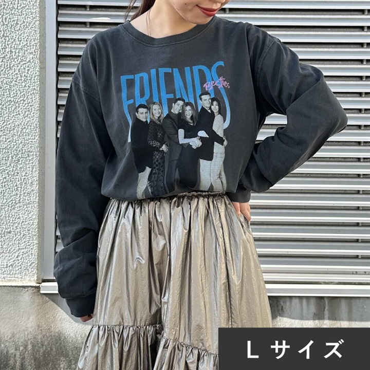 OTHER COLOR.&SAMPLE PHOTO FRIENDS長袖TシャツBLK