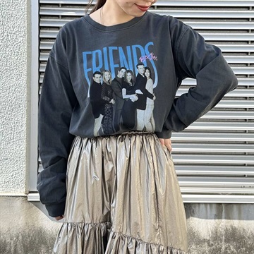 OTHER COLOR.&SAMPLE PHOTO FRIENDS長袖TシャツBLK
